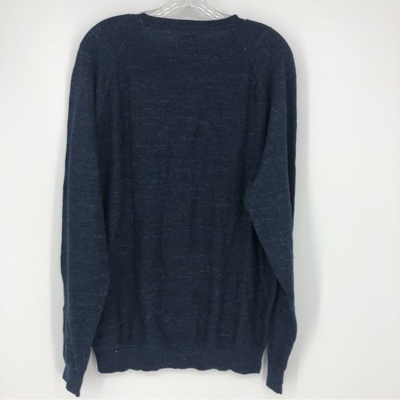 NWT Men's J. Crew Crewneck Cotton Blue Pullover Sweater Size Large - Picture 5 of 5